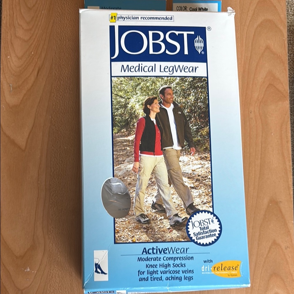 JOBST Medical LegWear Cool White Knee High Socks